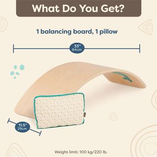 Battat. Teeter-Toddler. Tabla curva de madera.