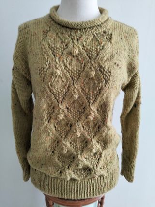 Jersey tejido aceituna talla M