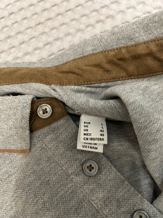 Polo Pedro del Hierro manga larga gris