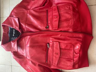 Cazadora Piel Desigual Roja