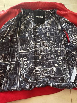 Cazadora Piel Desigual Roja