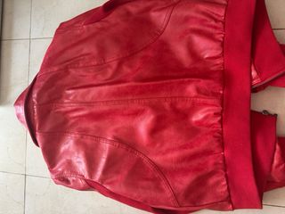 Cazadora Piel Desigual Roja
