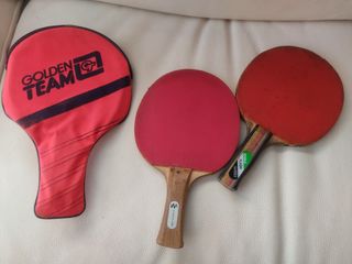 Juego 2 palas ping pong + funda + pelotas