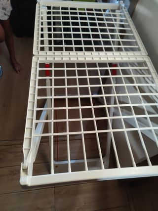 Tendedero Plegable Blanco y Rojo