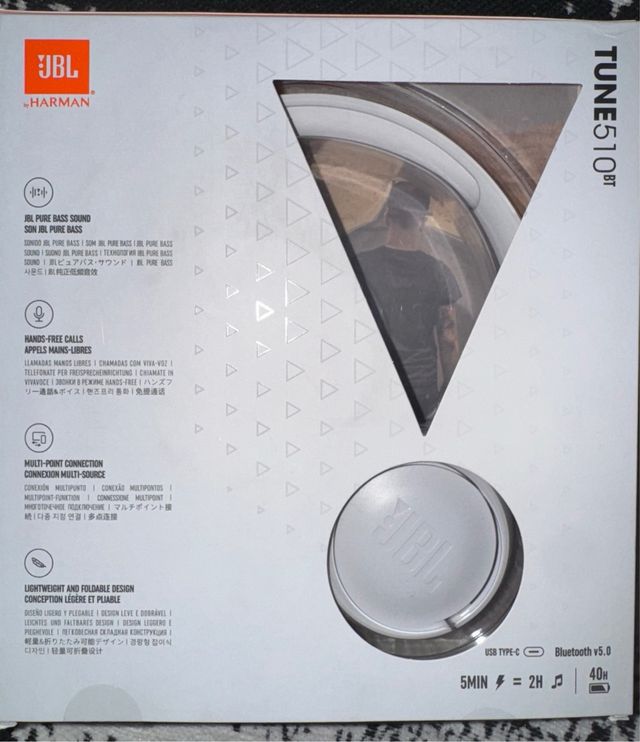 JBL Tune 510BT Auriculares Inalámbricos Blancos