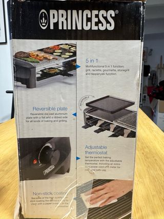 Raclette Princess 8 personas piedra y plancha