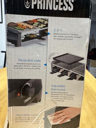 Raclette Princess 8 personas piedra y plancha