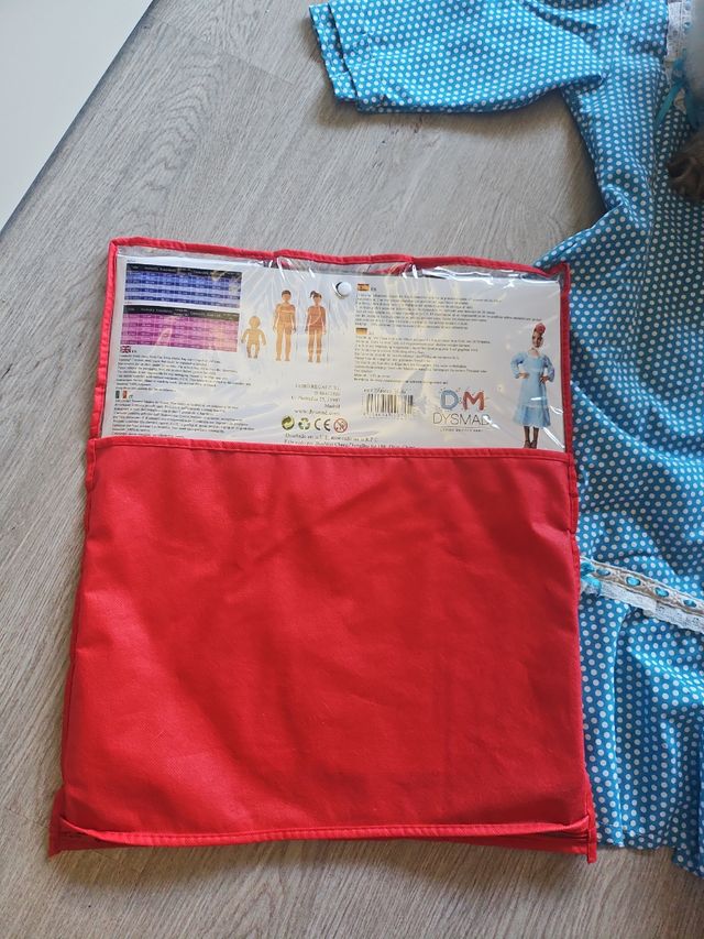 Traje de chulapa Niña Talla 5-6 Años en color azul