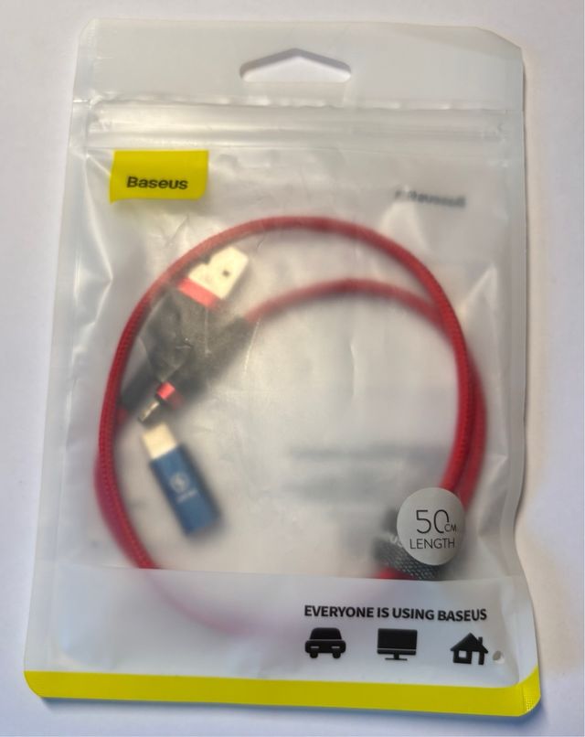 Cable USB a Lightning iPhone 0.5m. Adaptador USB-C