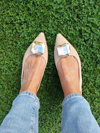 Zapatos planos Alma en Pena beige talla 39