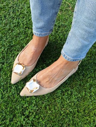 Zapatos planos Alma en Pena beige talla 39