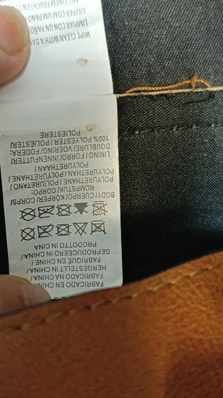 Bolso piel sintética marrón