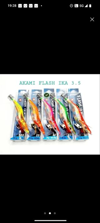 Señuelos Akami Flash Ika 3.5, Eging, Sepia, Calama