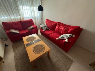 Conjunto Sofá 3+2 Rojo