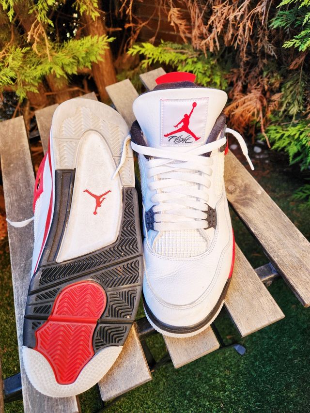 Nike Air Jordan 4 Rojo Blanco