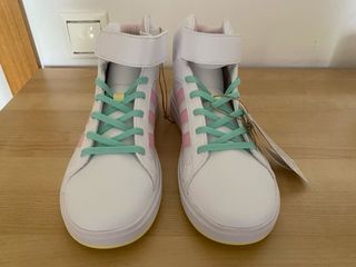 Zapatillas Adidas Blancas Caña Alta