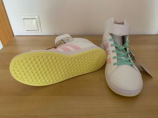 Zapatillas Adidas Blancas Caña Alta