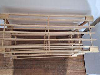 Zapatero de madera de 3 niveles