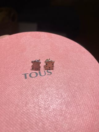 Pendientes Tous Oso pequeño Plata