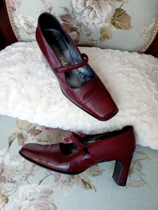 Zapatos tacón de piel 37