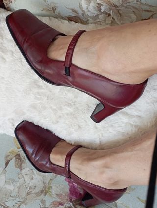 Zapatos tacón de piel 37