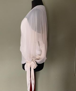 Blusa Purificación García Beige/Blanca