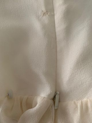 Blusa Purificación García Beige/Blanca