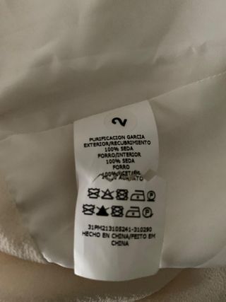 Blusa Purificación García Beige/Blanca