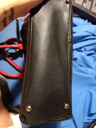 Bolso de mano mujer negro y rojo