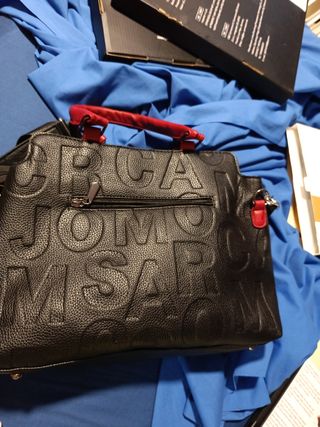 Bolso de mano mujer negro y rojo