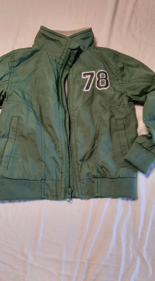 Chaqueta verde niño entretiempo