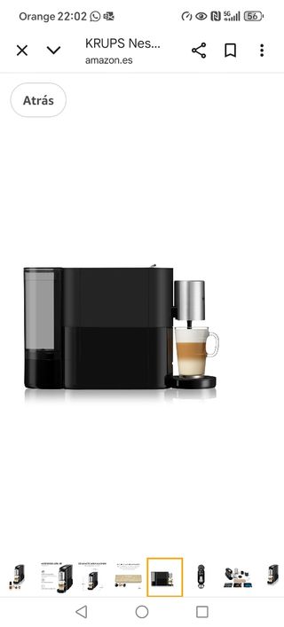 Cafetera Nespresso Krups Atelier Nueva