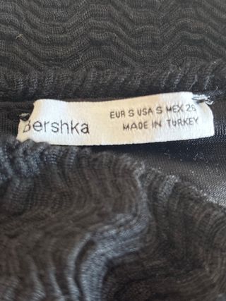 Top negro Bershka
