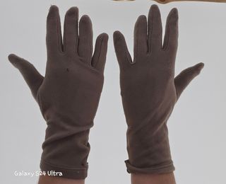 Guanti donna marroni