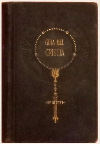 Libro antiguo religioso en catalán