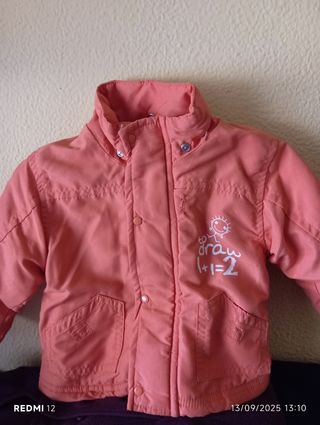 Trenca infantil rosa