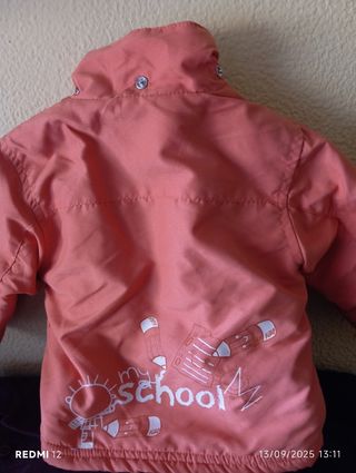 Trenca infantil rosa