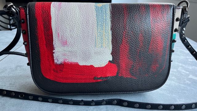 Bolso Desigual Negro y Rojo