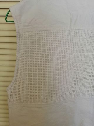 Chaleco GAUCHO blanco tejido resistente