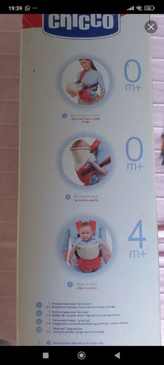 Mochila Portabebés Chicco Dream 3 Posiciones