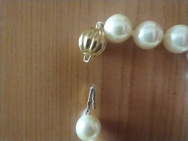 Collar Perlas Majòrica 40cm Cierre esférico dorado