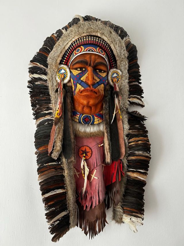 Cabeza India Decoración Pared