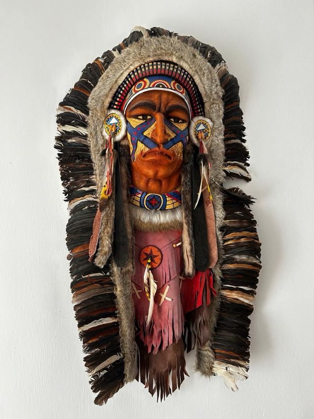 Cabeza India Decoración Pared