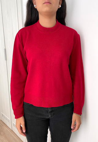 Jersey de Punto en Acrílico Rojo || 40-42 (L-XL)