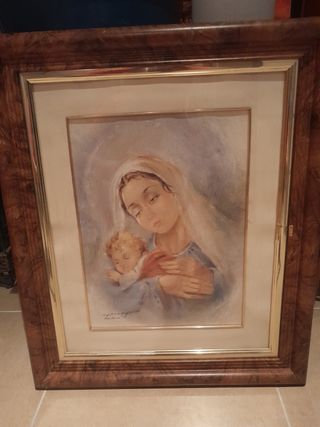 Cuadro Virgen María y Niño Jesús