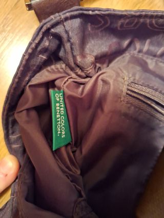 Bolso Benetton Nylon Negro