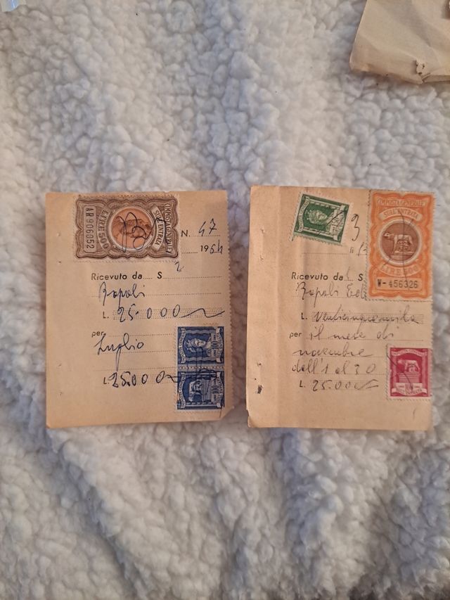 Lotto marche bollo imposte epoca Regno Italia