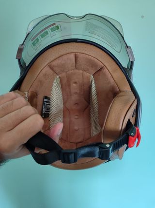 Casco Moto Jet Retro Talla M Tricolor Unisex