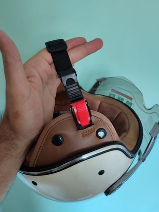 Casco Moto Jet Retro Talla M Tricolor Unisex