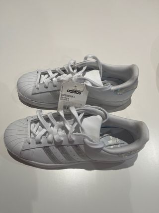 Zapatillas Adidas Superstar J Blancas
